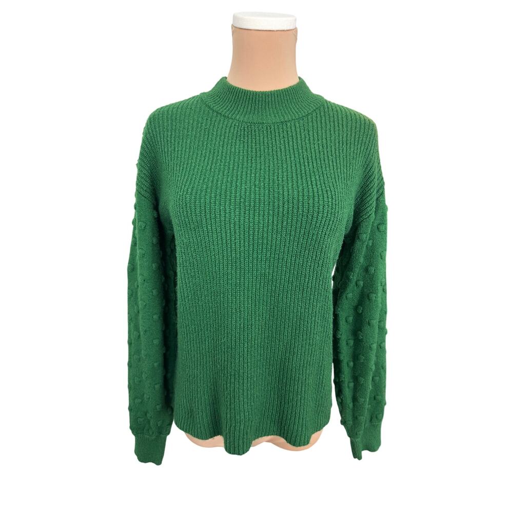 CeCe Green Sweater Medium